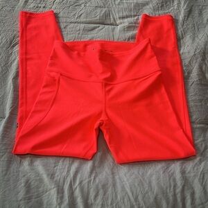 Under Armour Neon Pink/Orange Compression Leggings